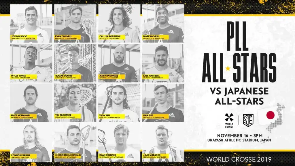 Premier Lacrosse League Announces Participation In “World Crosse” Exhibition Game In Japan This Month