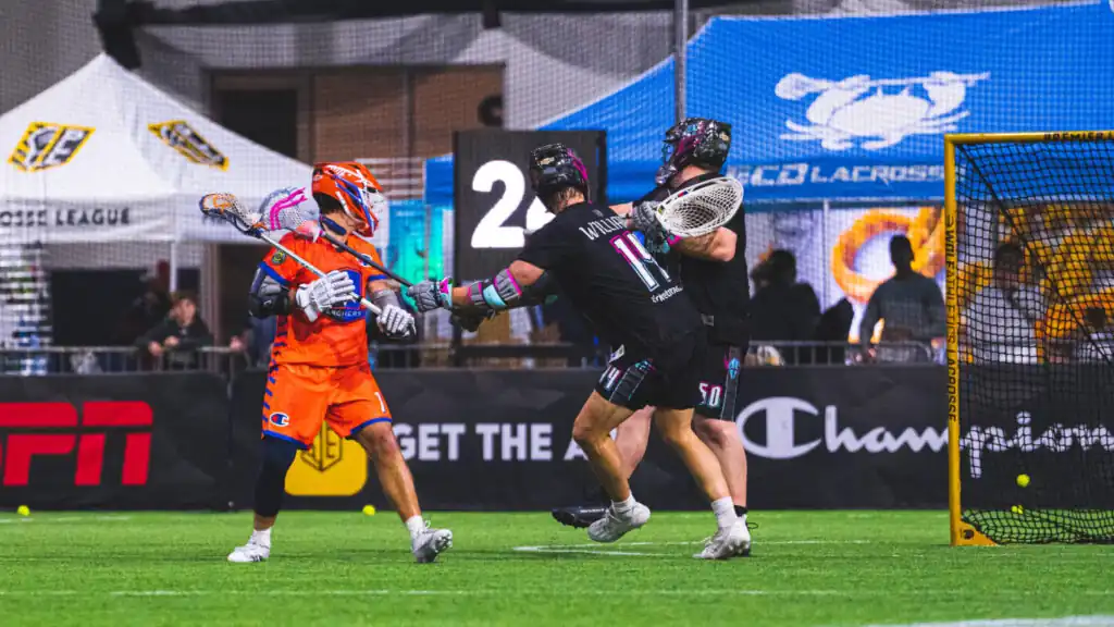 Marcus Holman Archers Lacrosse Club attackman Marcus Holman playing in the Premier Lacrosse League's 2023 Championship Series