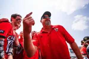 Coach Towers keeps his guys entertained (Photo courtesy of Nick Ieradi).