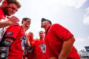 And always with a motivational speech (Photo courtesy of Nick Ieradi).