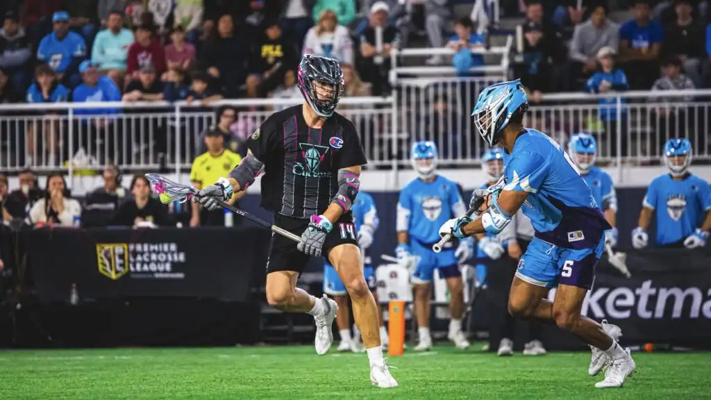 Midfielder Cole Williams dodges during the 2023 Championship Series <div class="suite-box"><a href="https://offer.fevo.com/2024-pll-championship-series-suite--fdc3758?fevoUri=2024-pll-championship-series-suite--fdc3758%2F" target="_blank" rel="noopener"><h5>2024 PLL Championship Series</h5> February 14th, 2024 - February 19th, 2023<br /><br /> <strong>View Suites</strong></a></div>