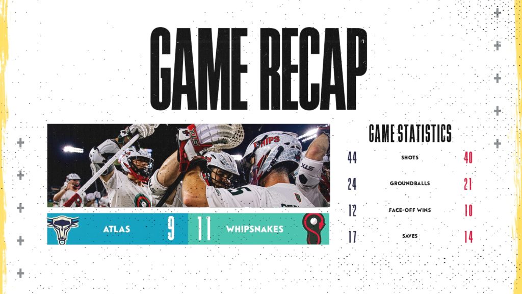 GAME RECAP: Whipsnakes defeat Atlas in D.C.