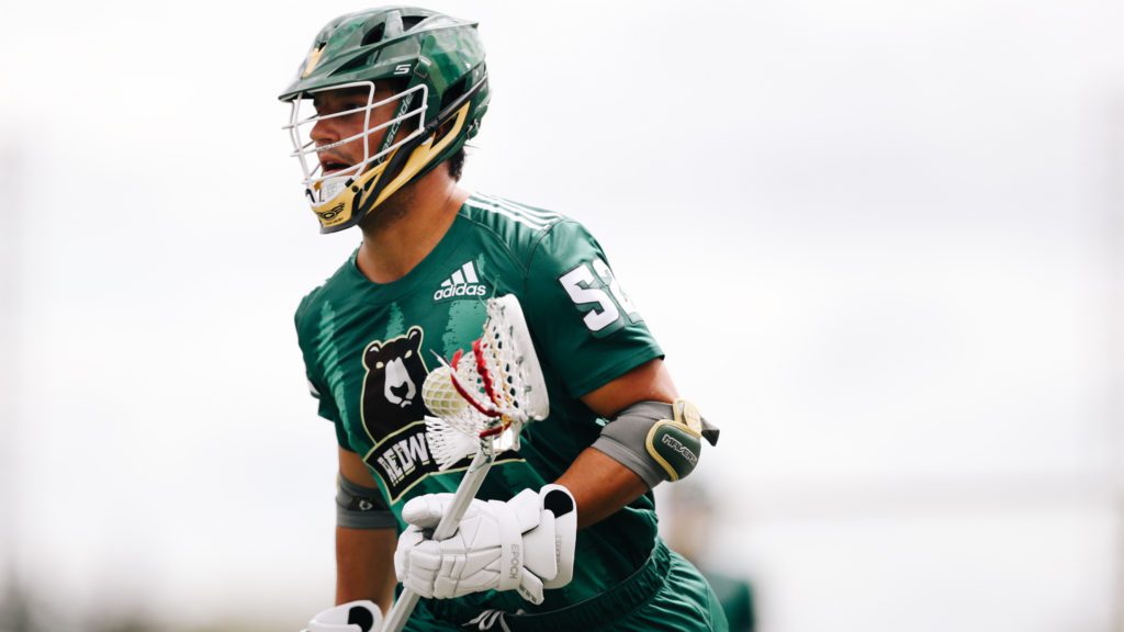 ... during a Premier Lacrosse League game on Sunday, Aug. 25, 2019 in Albany, N.Y. (Steve Luciano/AP Images for Premier Lacrosse League)