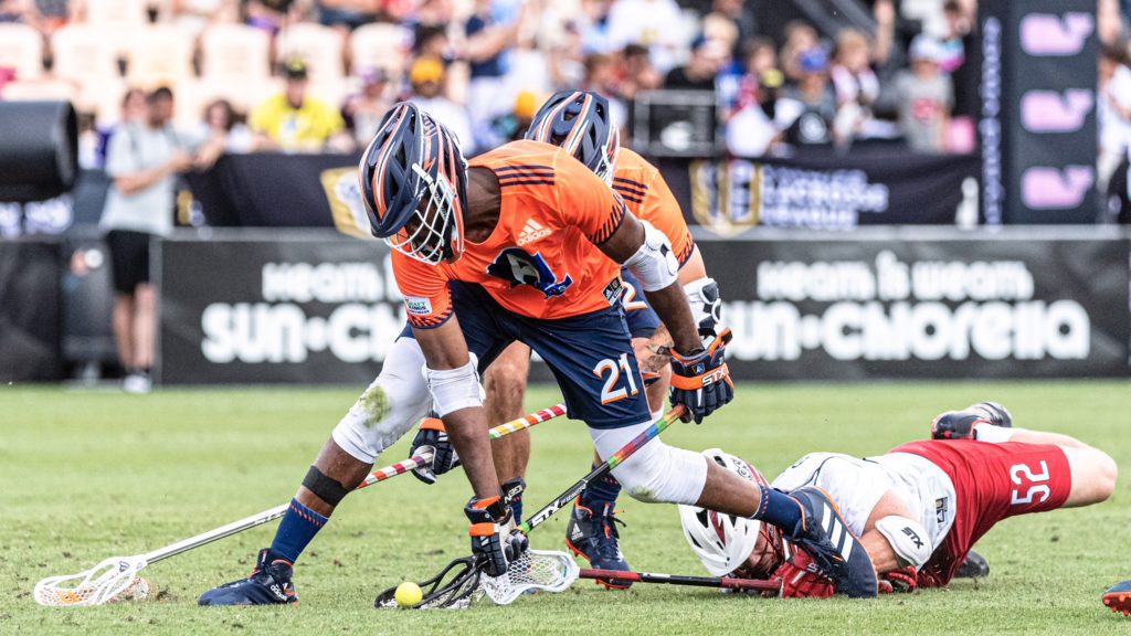 Premier Lacrosse League Chaos takes on the Archers at Fifth Third Bank Stadium at Kennesaw State University in Atlanta, Georgia on June 13, 2021.