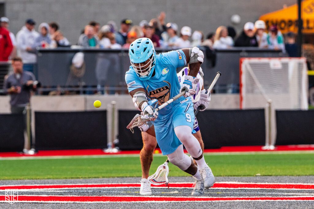 Trevor Baptiste set the single in-game PLL record for faceoffs win, winning 31-of-36 (Photo courtesy of Nick Ieradi).