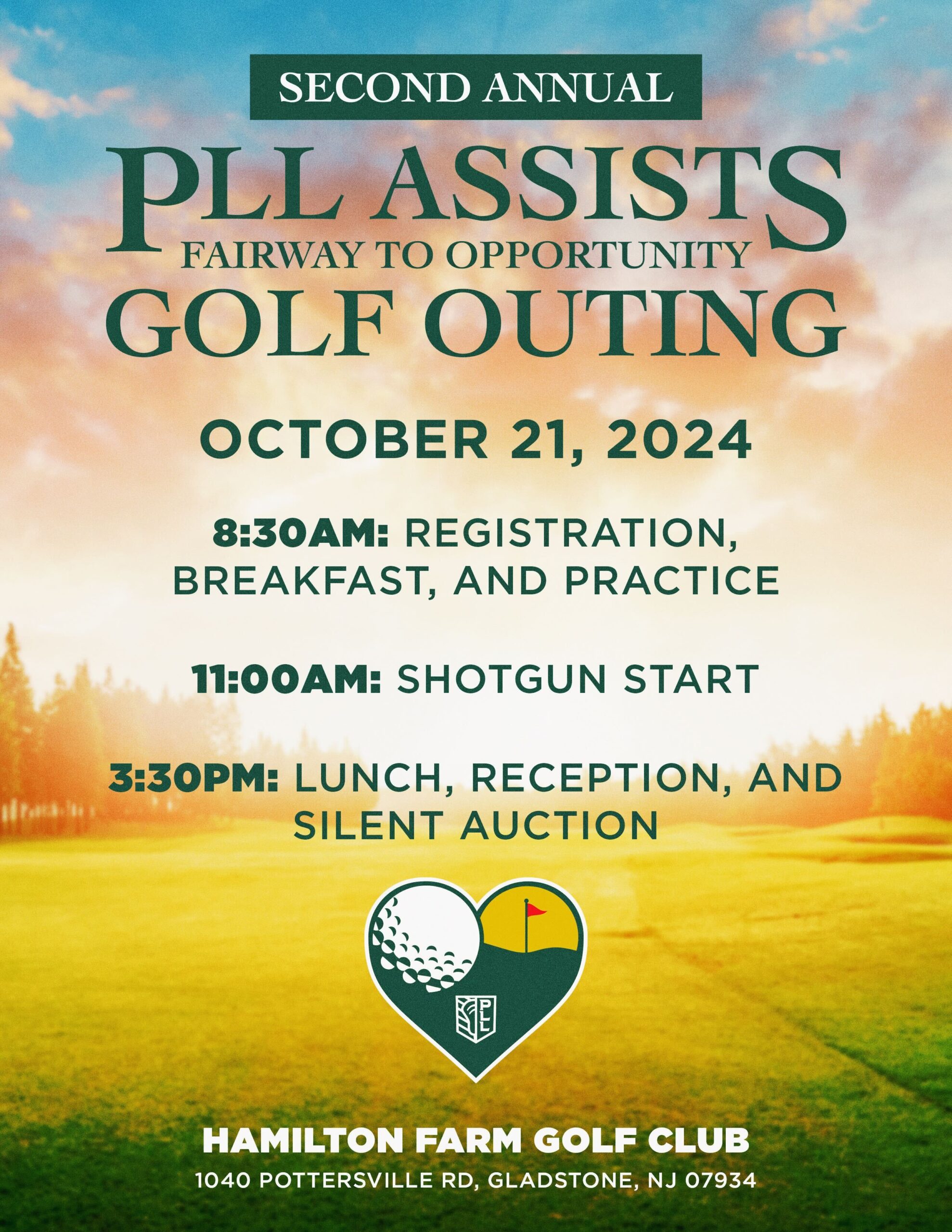 PLL Assists Fairway to Opportunity Golf Outing 2024 Gladstone NJ Hamilton Farm Golf Club