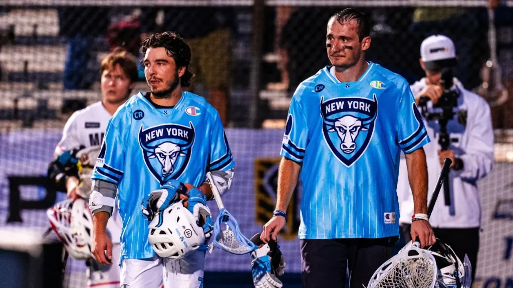 New York Atlas teammates Jeff Teat, Liam Entenmann
