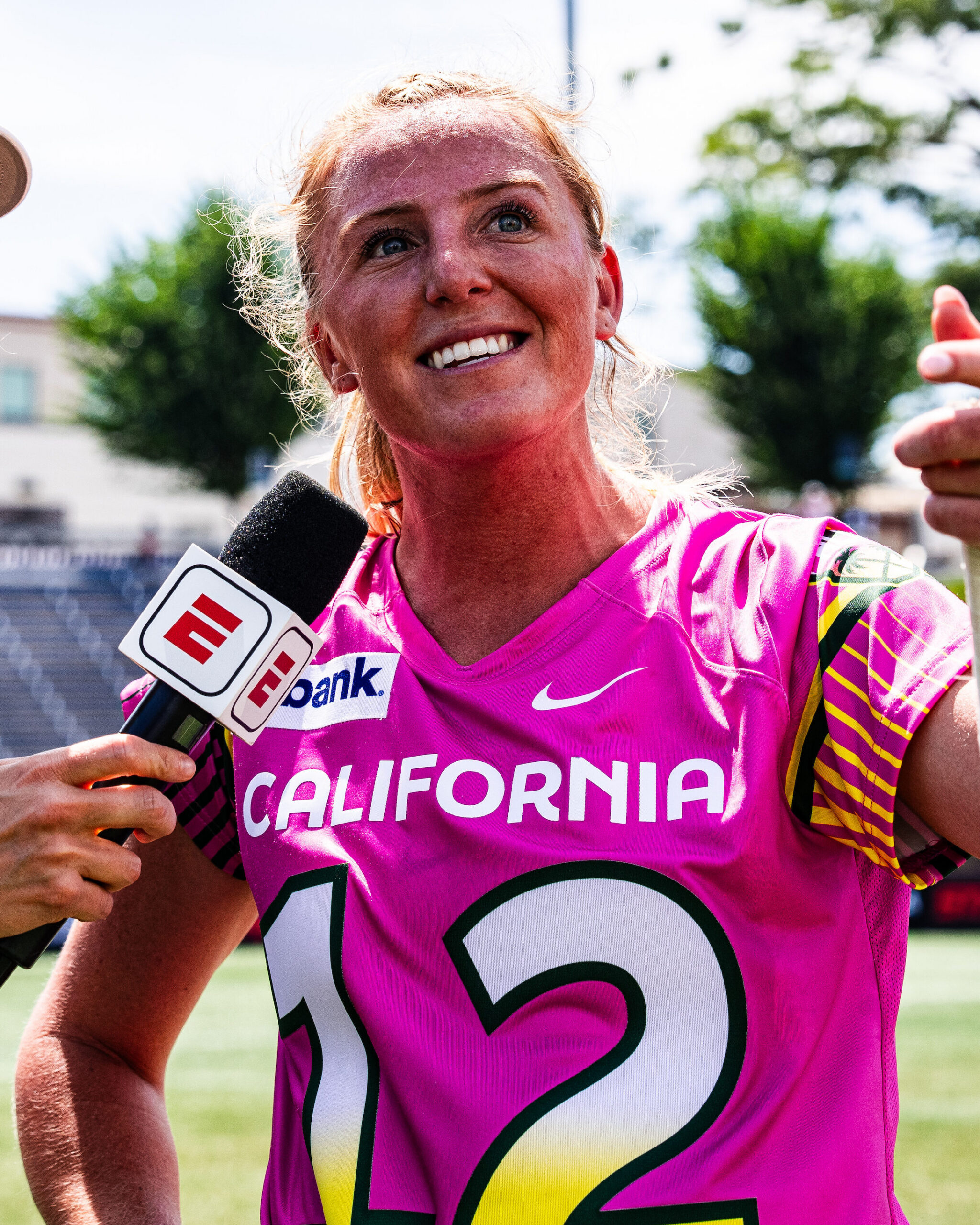 Ally Mastroianni (#12) of the California Palms during the 2026 WLL Regular Season, The Week 3 match up of the Boston Guard and the California Palms at the American Legion Memorial Stadium, Charlotte, North Carolina. On Friday, May 6th, 2026. (Photo by Nick Ieradi/PLL)